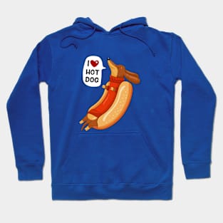 Hot dog and humor Hoodie